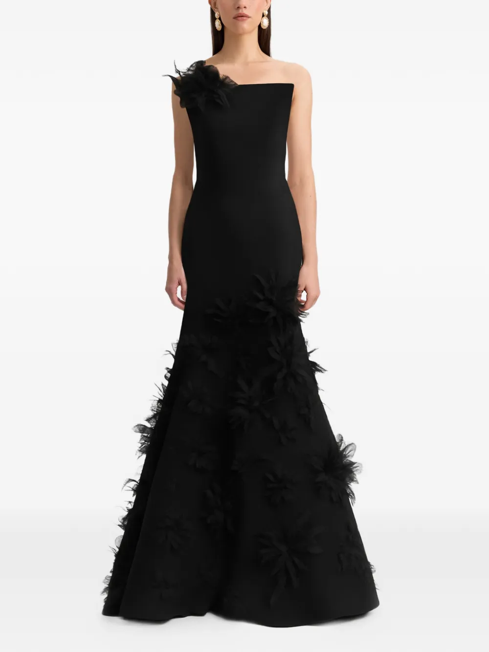 Gemy Maalouf strapless mermaid-cut gown - Nero
