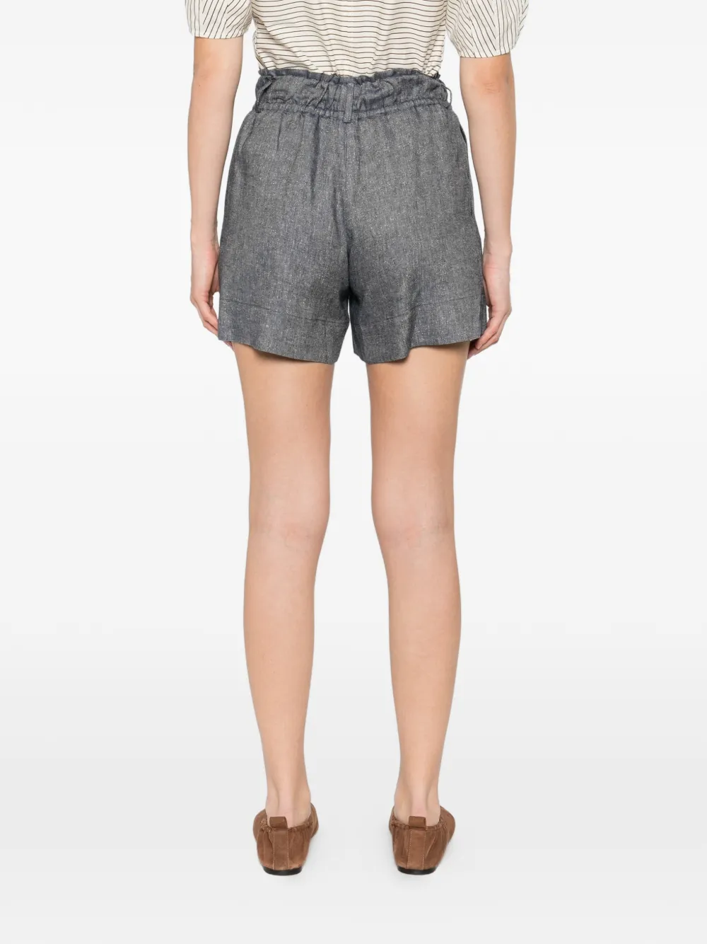 Eleventy Shorts met trekkoord Blauw