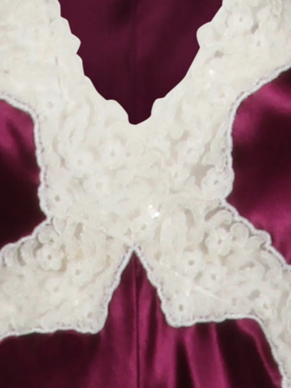Alberta Ferretti Jurk met V-hals Paars