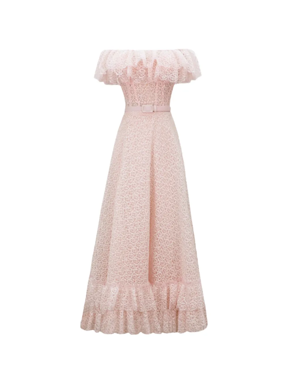 Gemy Maalouf Off-shoulder jurk Roze
