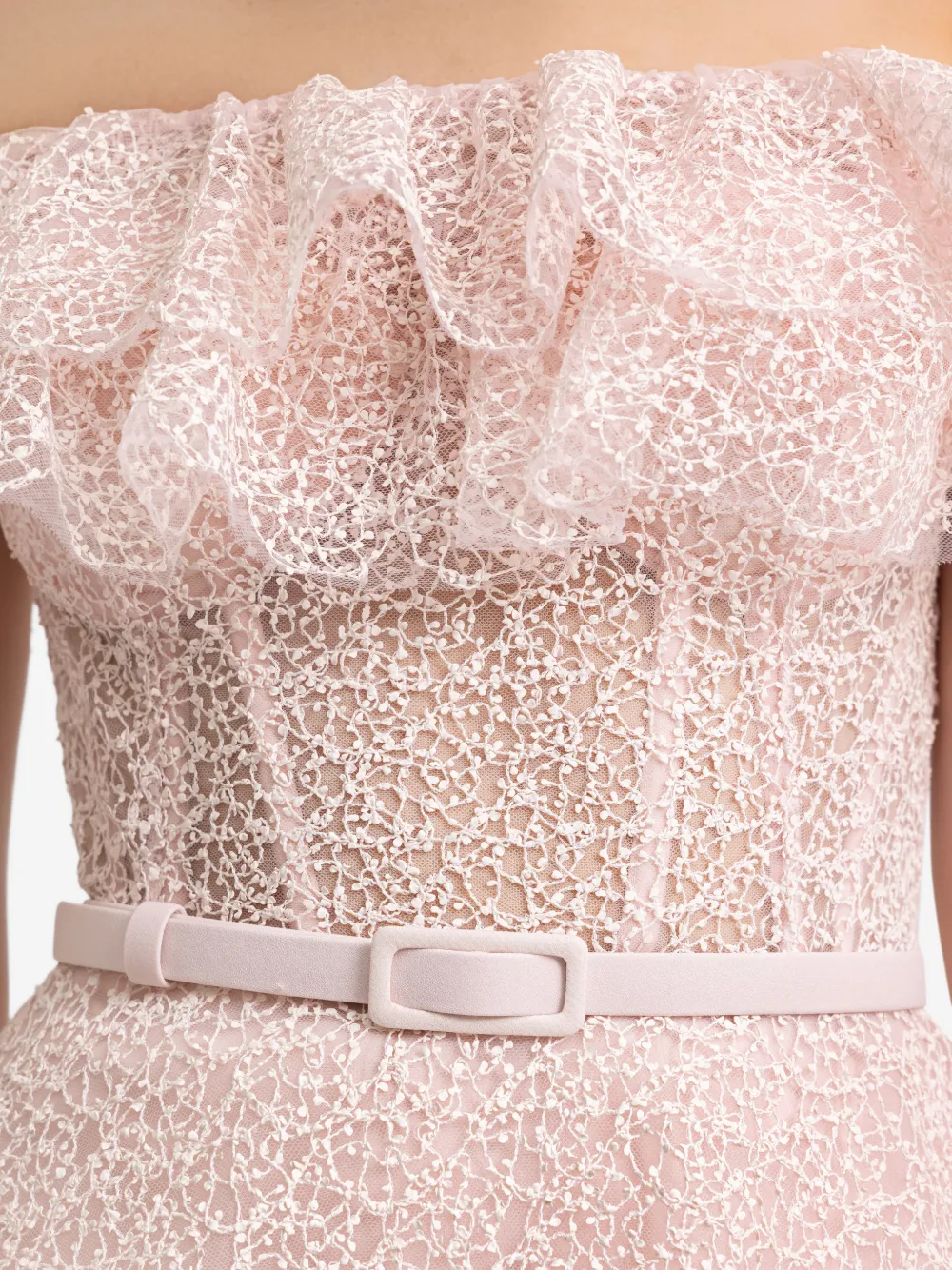 Gemy Maalouf Off-shoulder jurk Roze