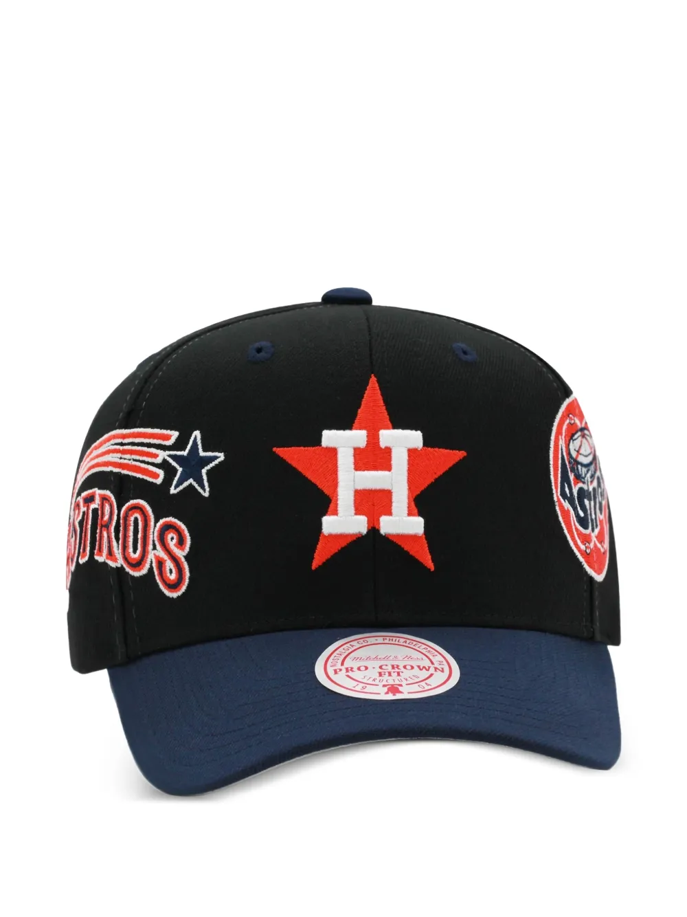 Mitchell & Ness x MBL Cappello da baseball Astros Cooperstown con ricamo - Nero