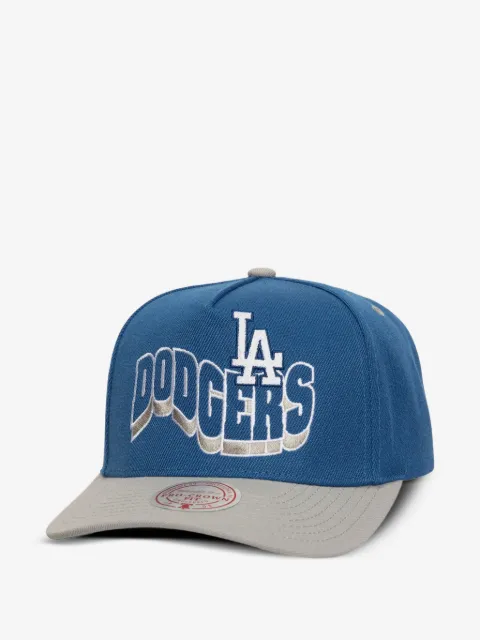 Mitchell & Ness Boné MLB Los Angeles Dodgers Wavy Pro com tira ajustável