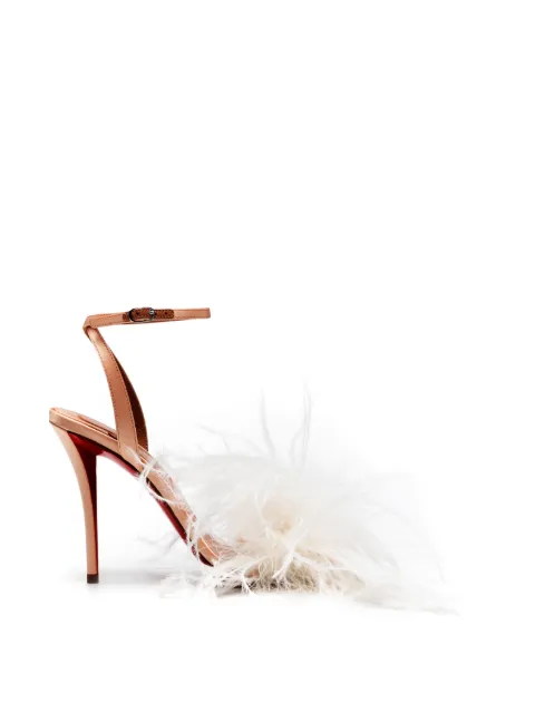 Christian Louboutin feather-embellished sandals