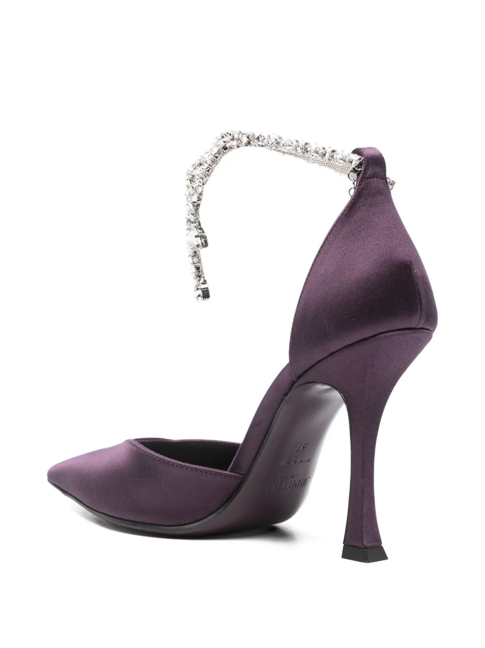 Jimmy Choo Pumps verfraaid met kristallen Paars