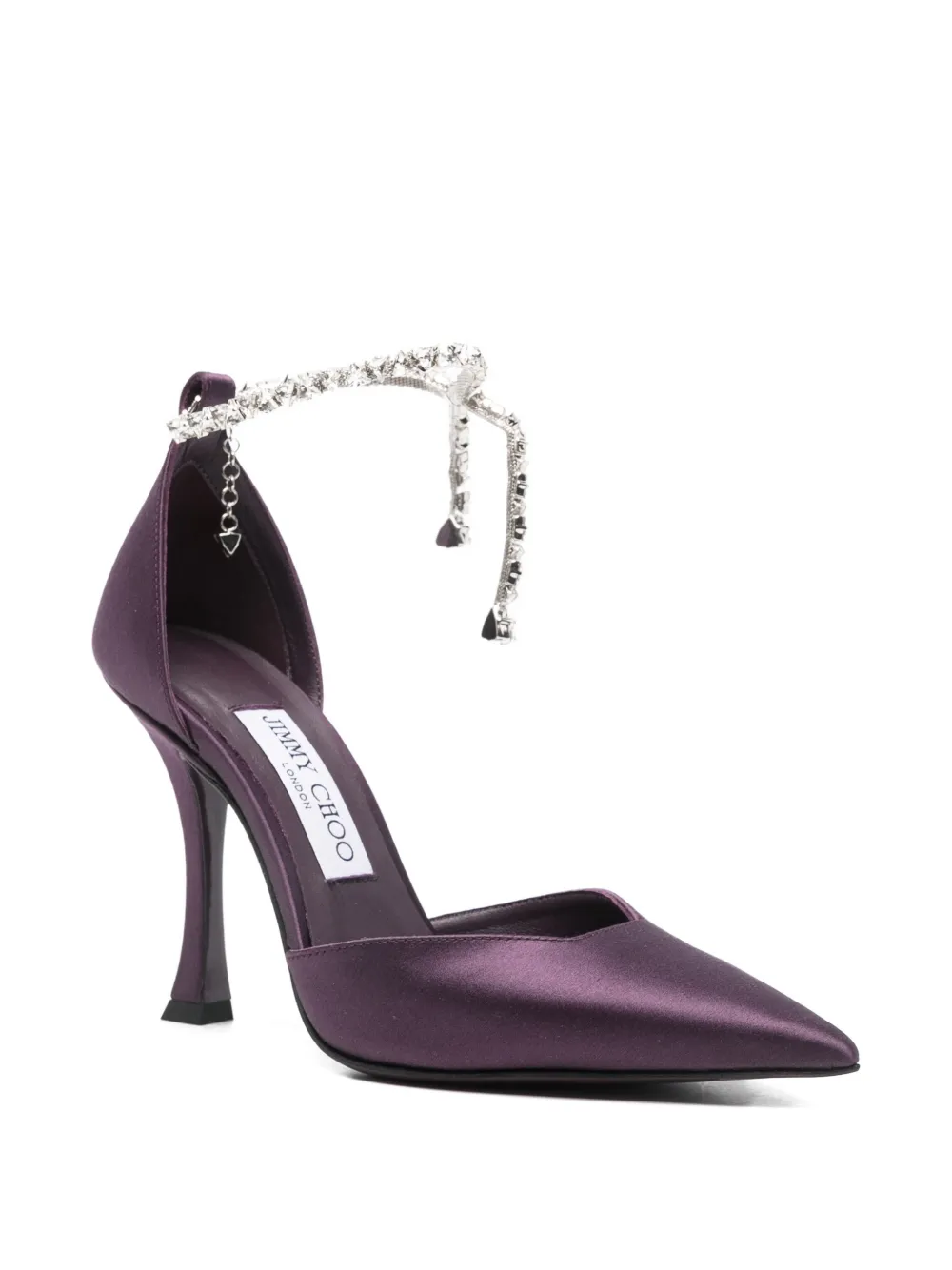 Jimmy Choo Pumps verfraaid met kristallen Paars