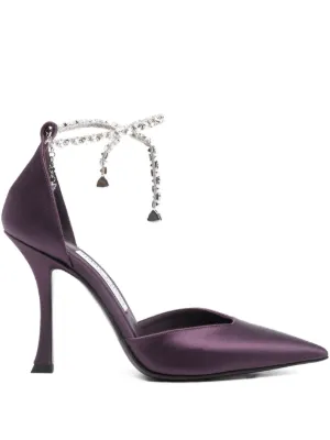 Jimmy Choo Stevie アンクルストラップ パンプス | パープル | FARFETCH JP