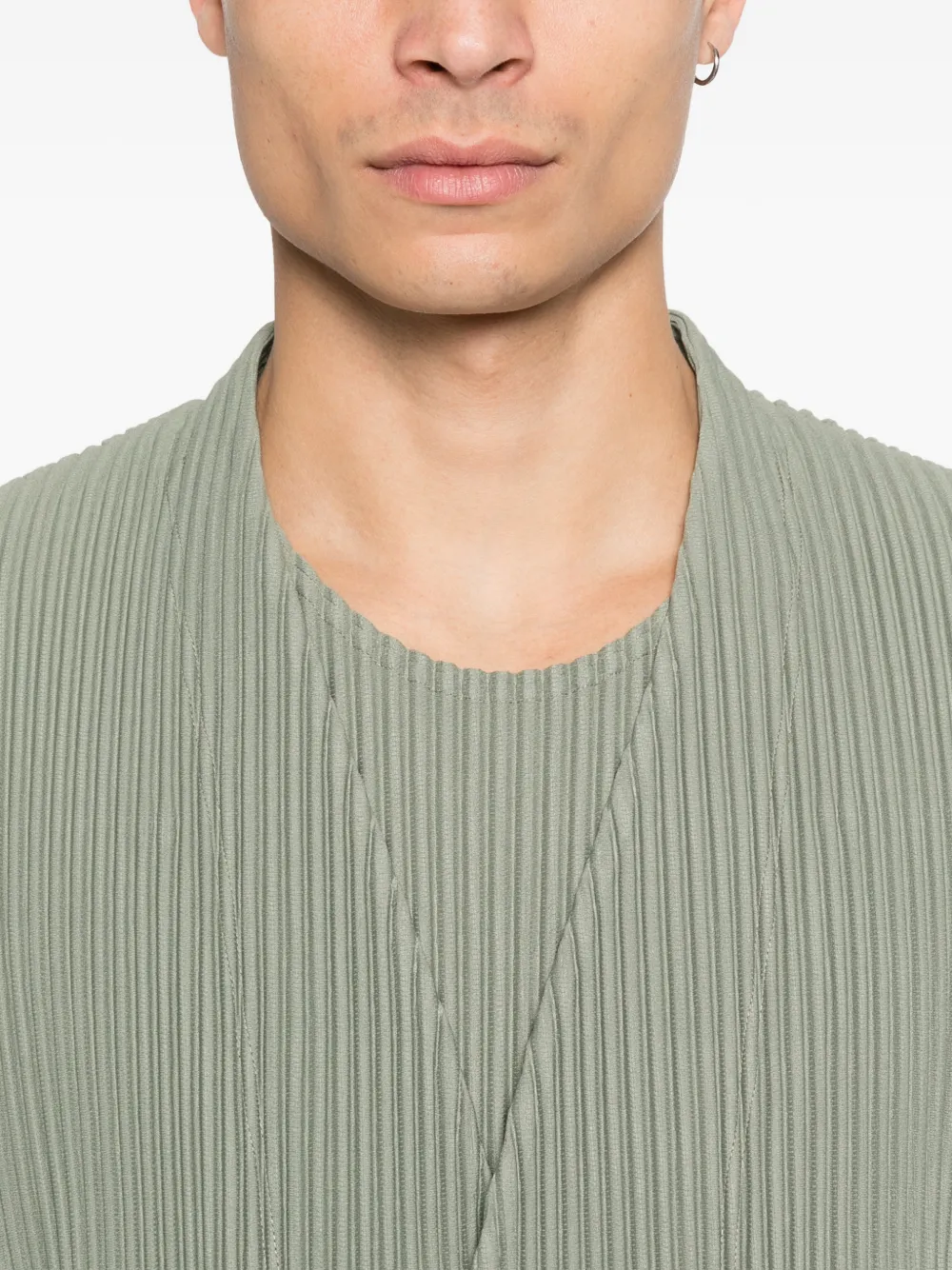 Homme Plissé Issey Miyake Geplooide blazer Groen