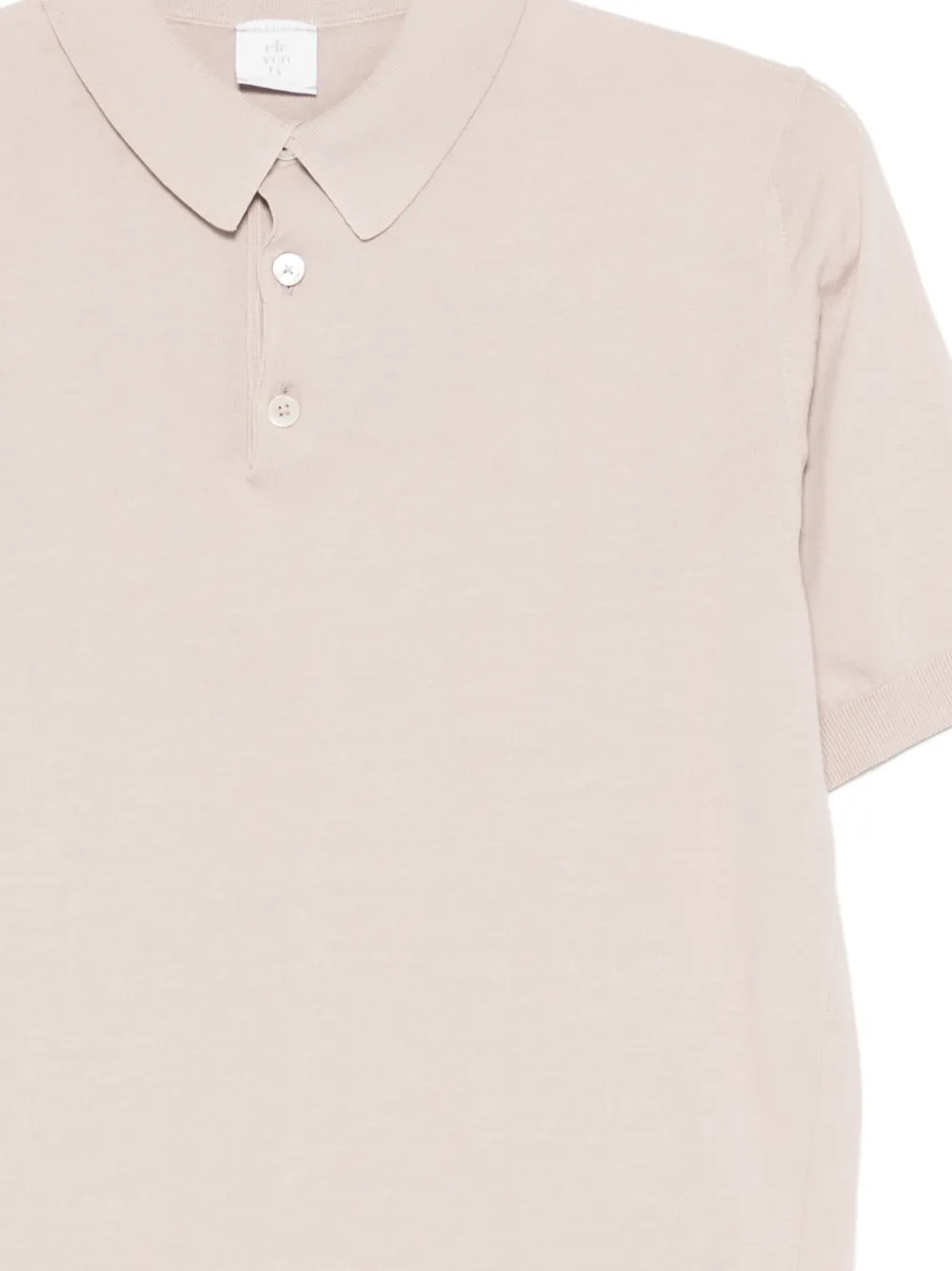  Eleventy Buttonred Polo Shirt - Neutrals 