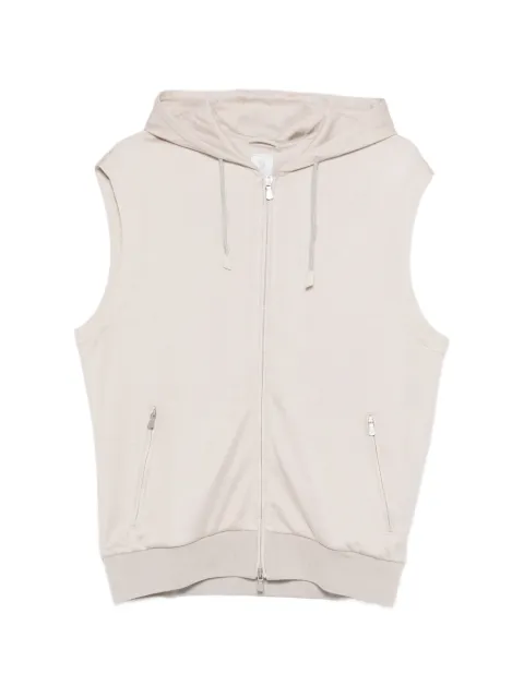 Eleventy hooded zip-up vest