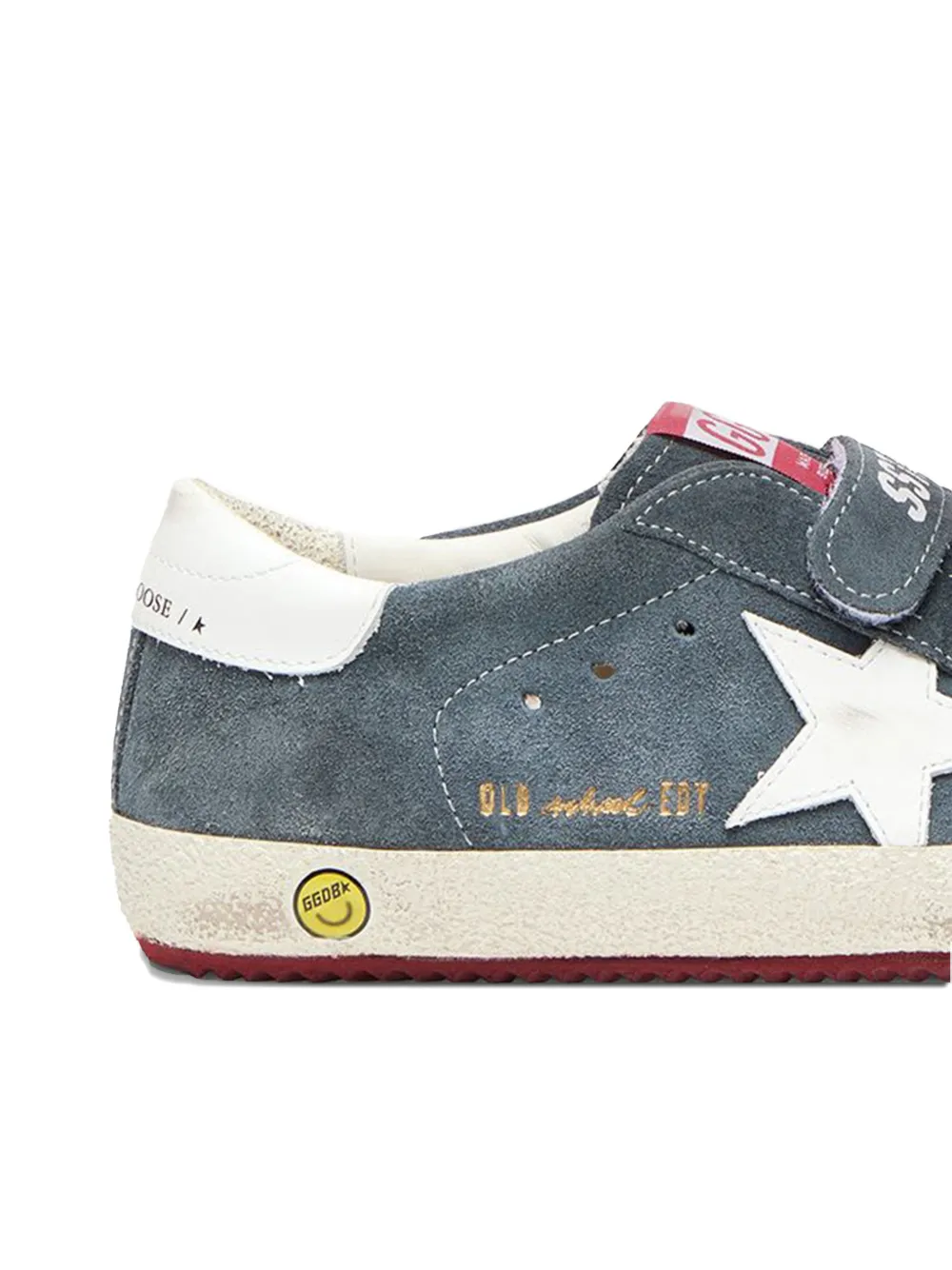 Golden Goose Kids star-patch touch-strap sneakers Blauw