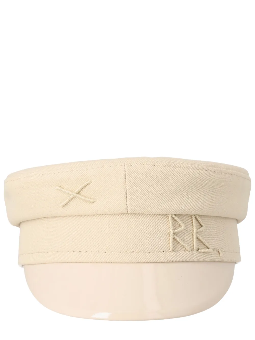 Ruslan Baginskiy Baker Boy embroidered hat - Beige
