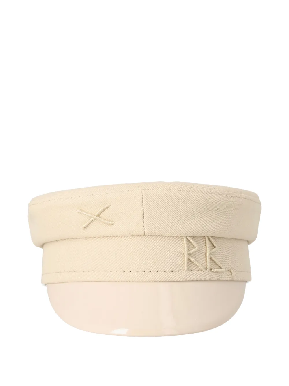 Ruslan Baginskiy Baker Boy Embroidered Hat In Neutral