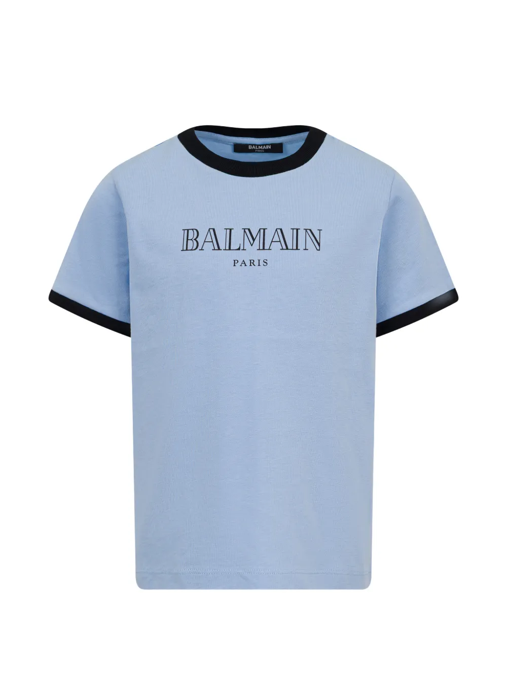 Balmain Kids logo-print T-shirt - Blu