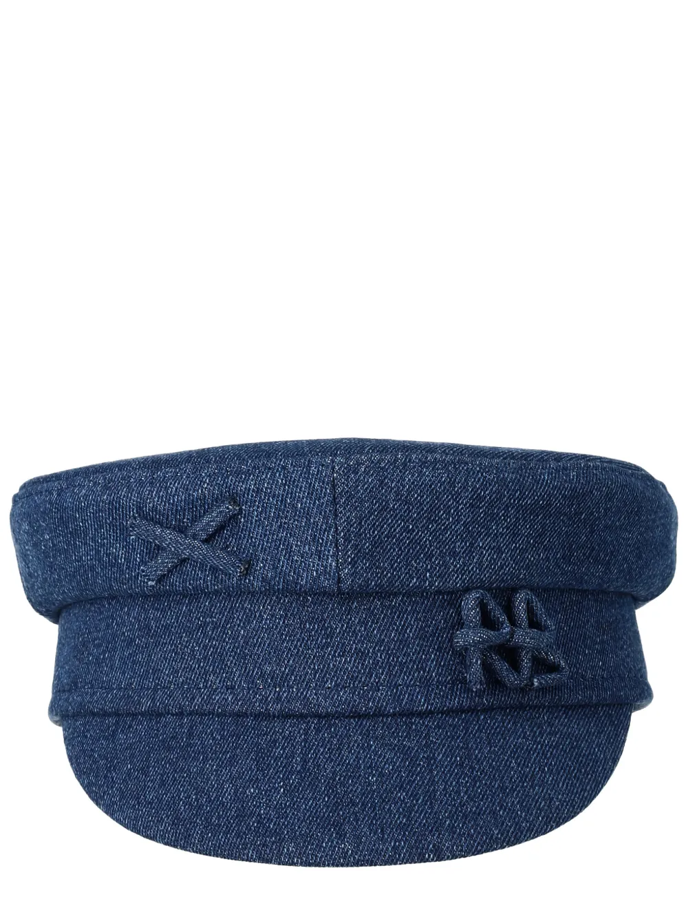 Ruslan Baginskiy appliqu&eacute; cotton baker boy hat - Blauw