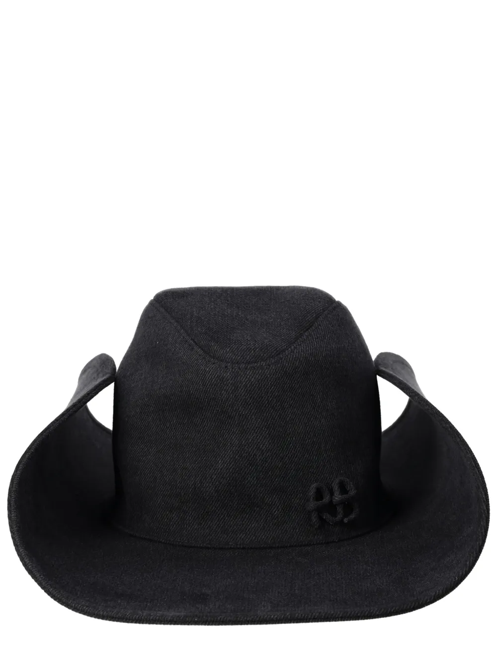 Ruslan Baginskiy embroidered cotton cowboy hat - Zwart
