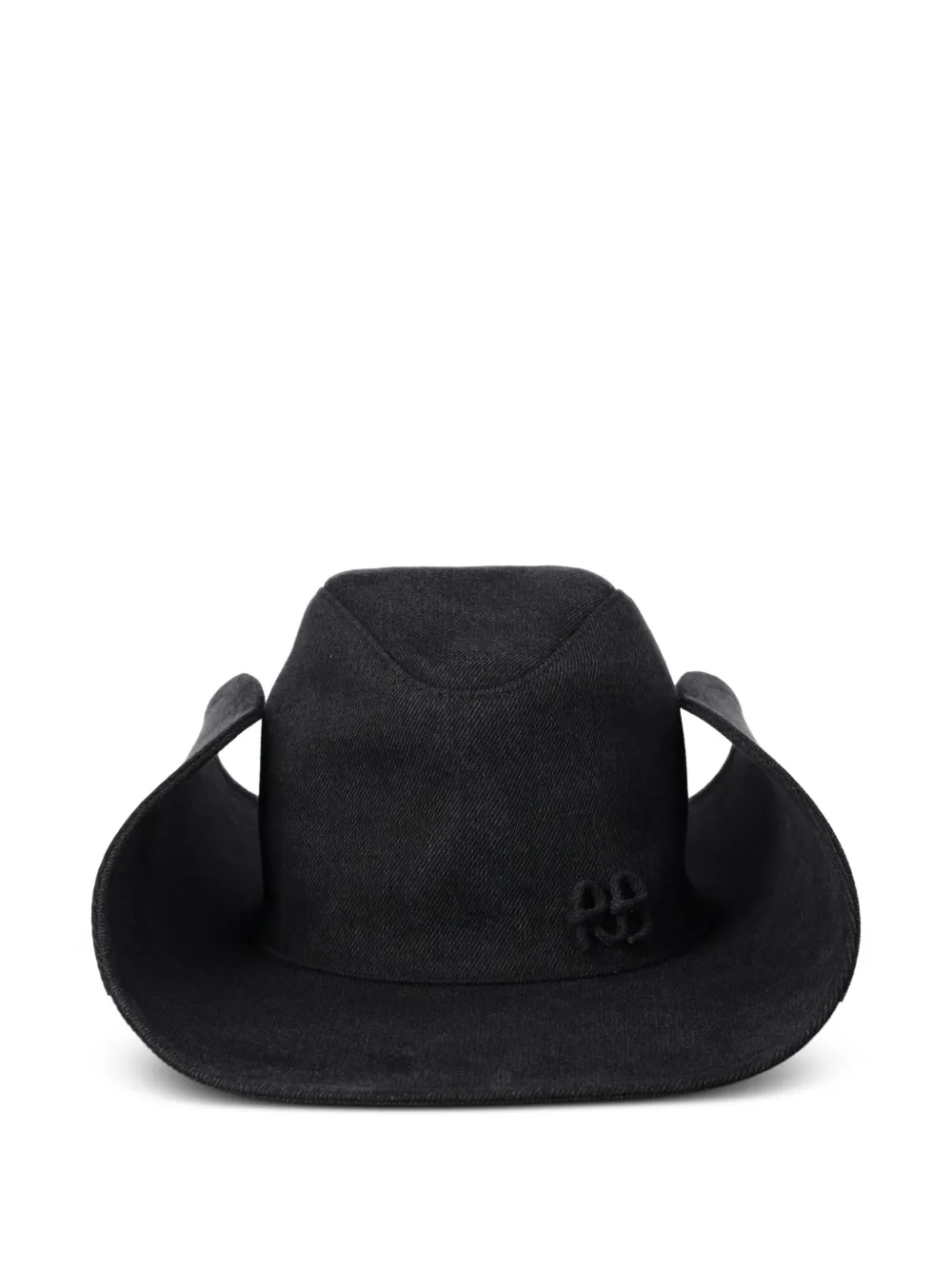 Ruslan Baginskiy embroidered cotton cowboy hat - Schwarz