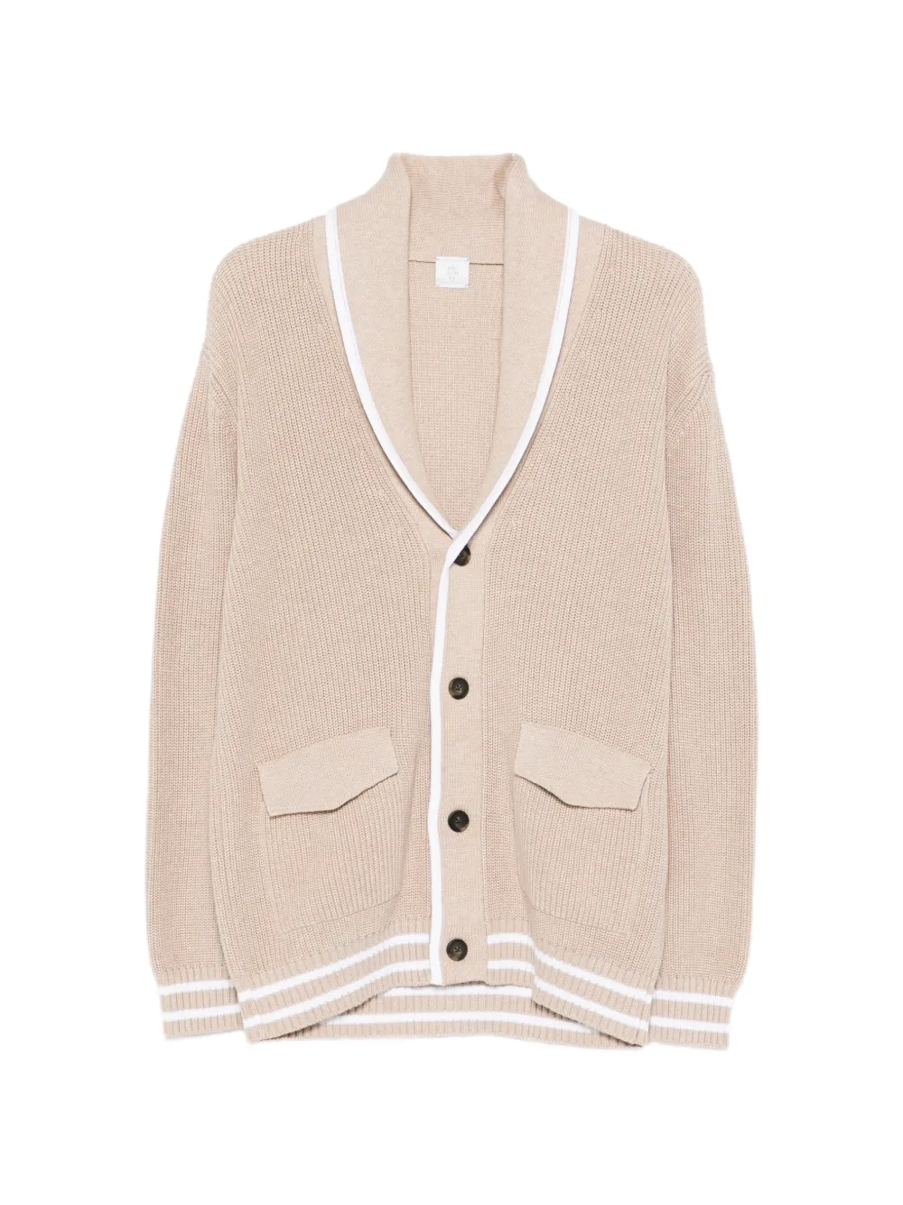 Eleventy Cardigan a righe - Toni neutri