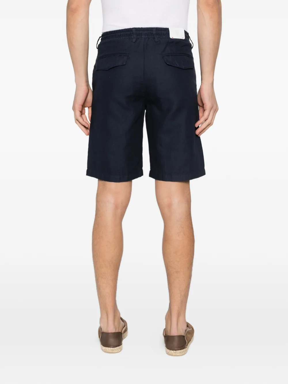 Eleventy Shorts met trekkoord Blauw