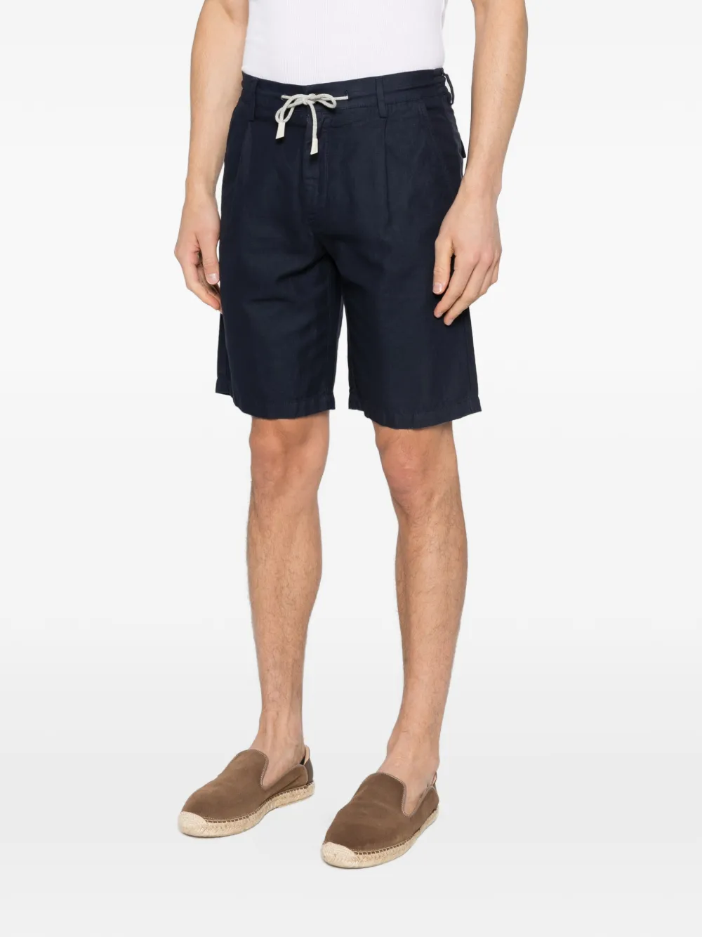 Eleventy Shorts met trekkoord Blauw