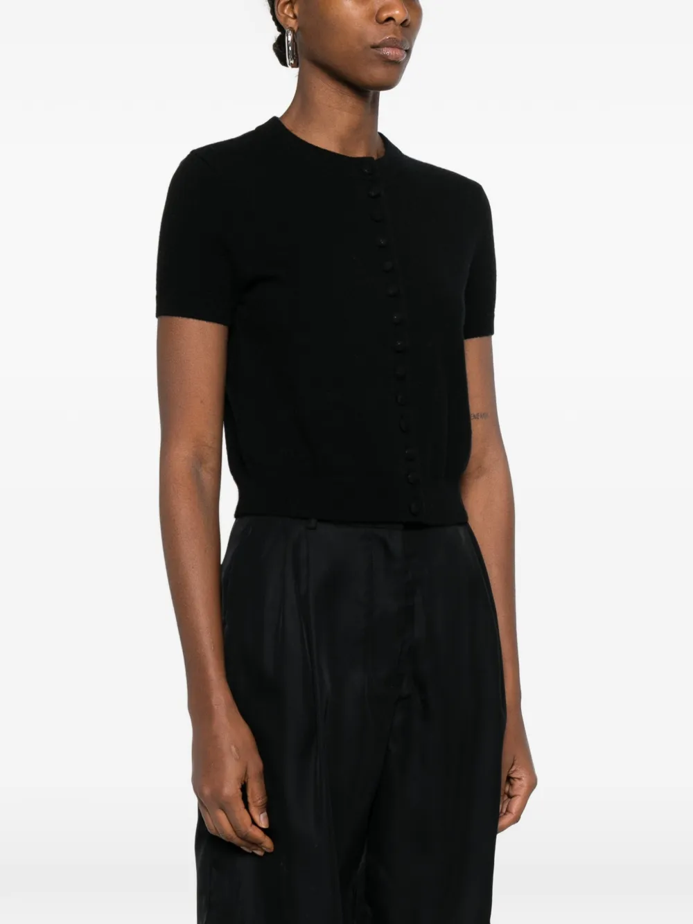  Lisa Yang Lunea Short-sleeve Cardigan - Black 
