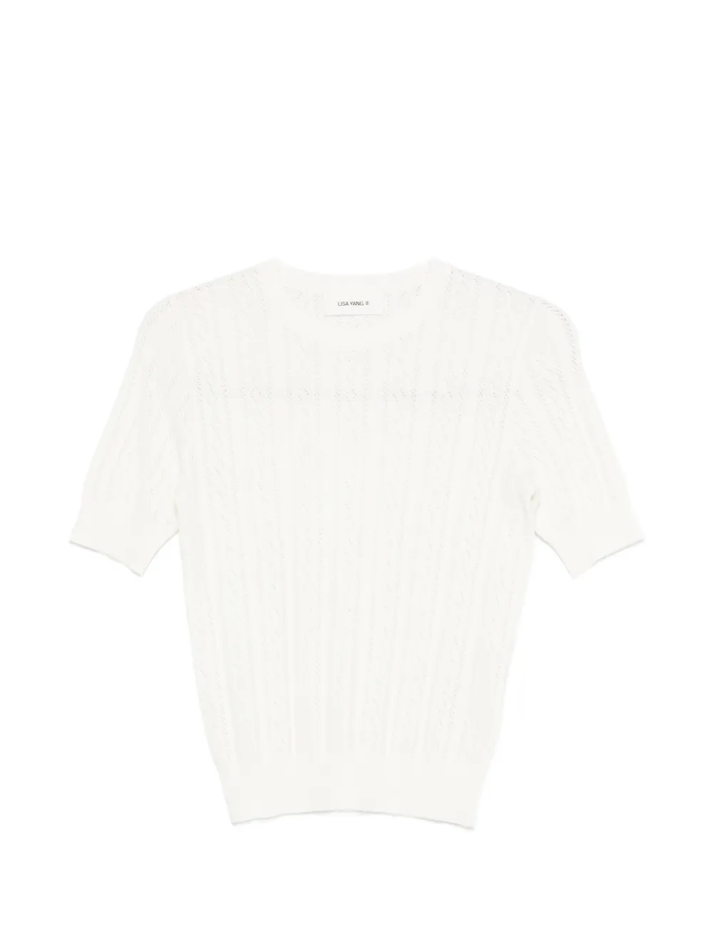 Lisa Yang Nika short-sleeve sweater - Bianco