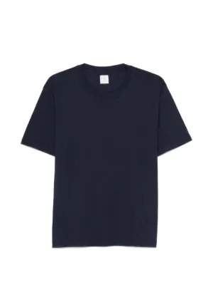 Brunello Cucinelli logo-embroidered T-shirt | Blue | FARFETCH