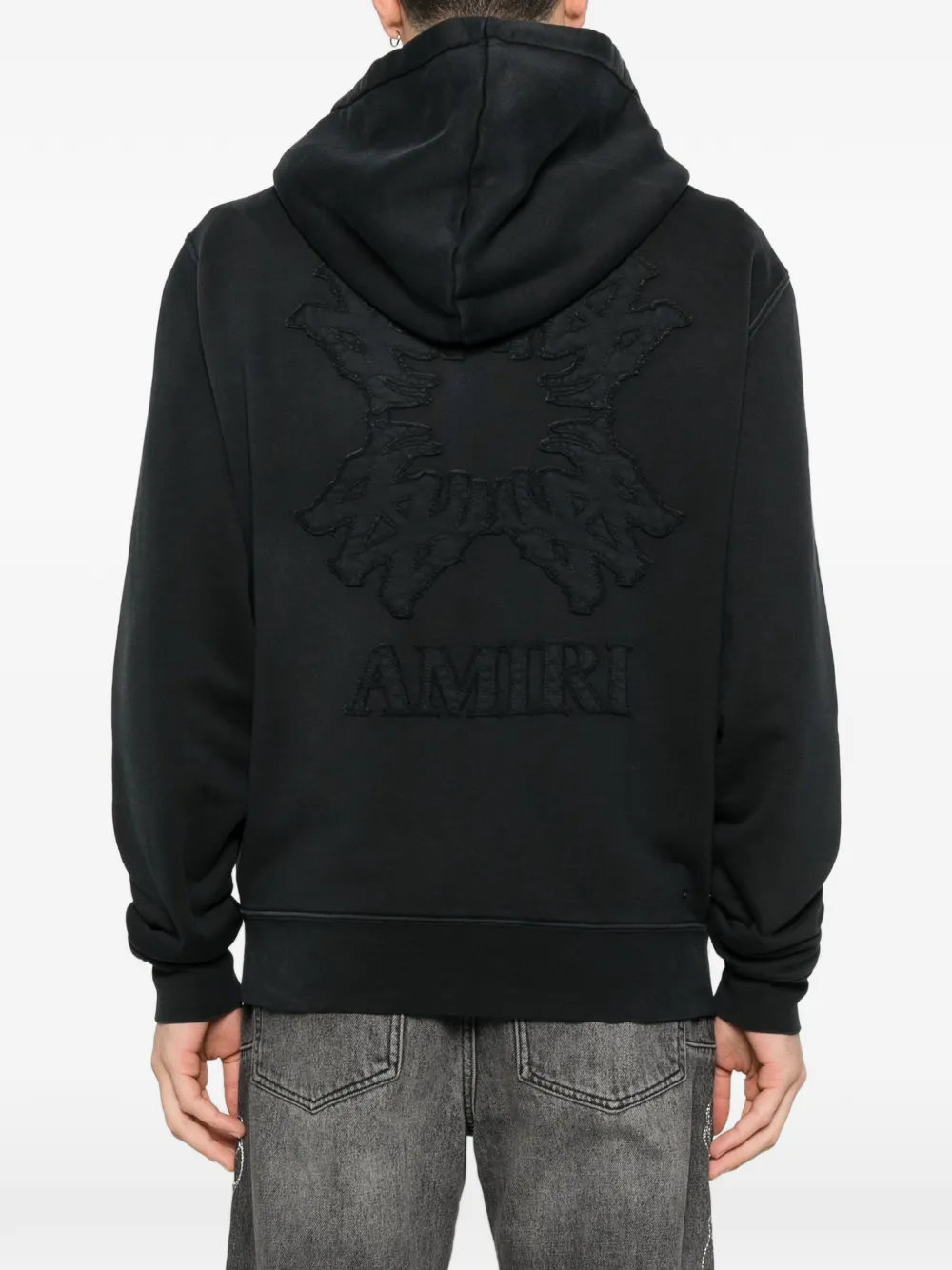 AMIRI MA Quad hoodie met rits Zwart
