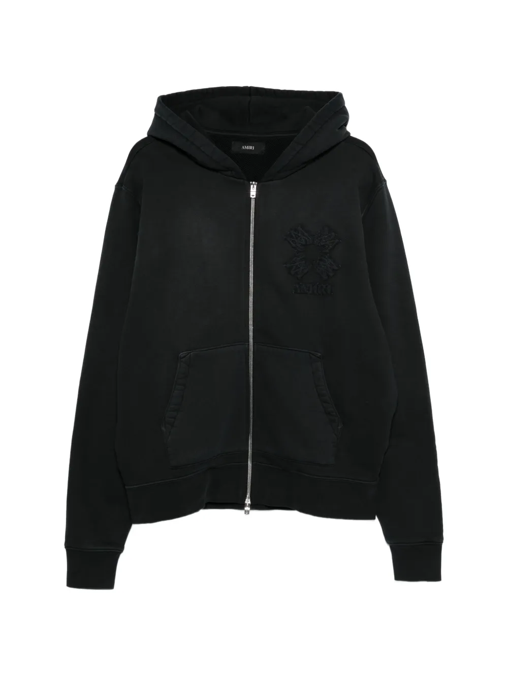 AMIRI embroidered hooded jacket - Nero