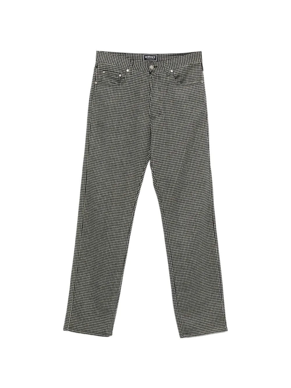 Versace Pre-Owned Pantaloni a quadri anni '90 - Nero