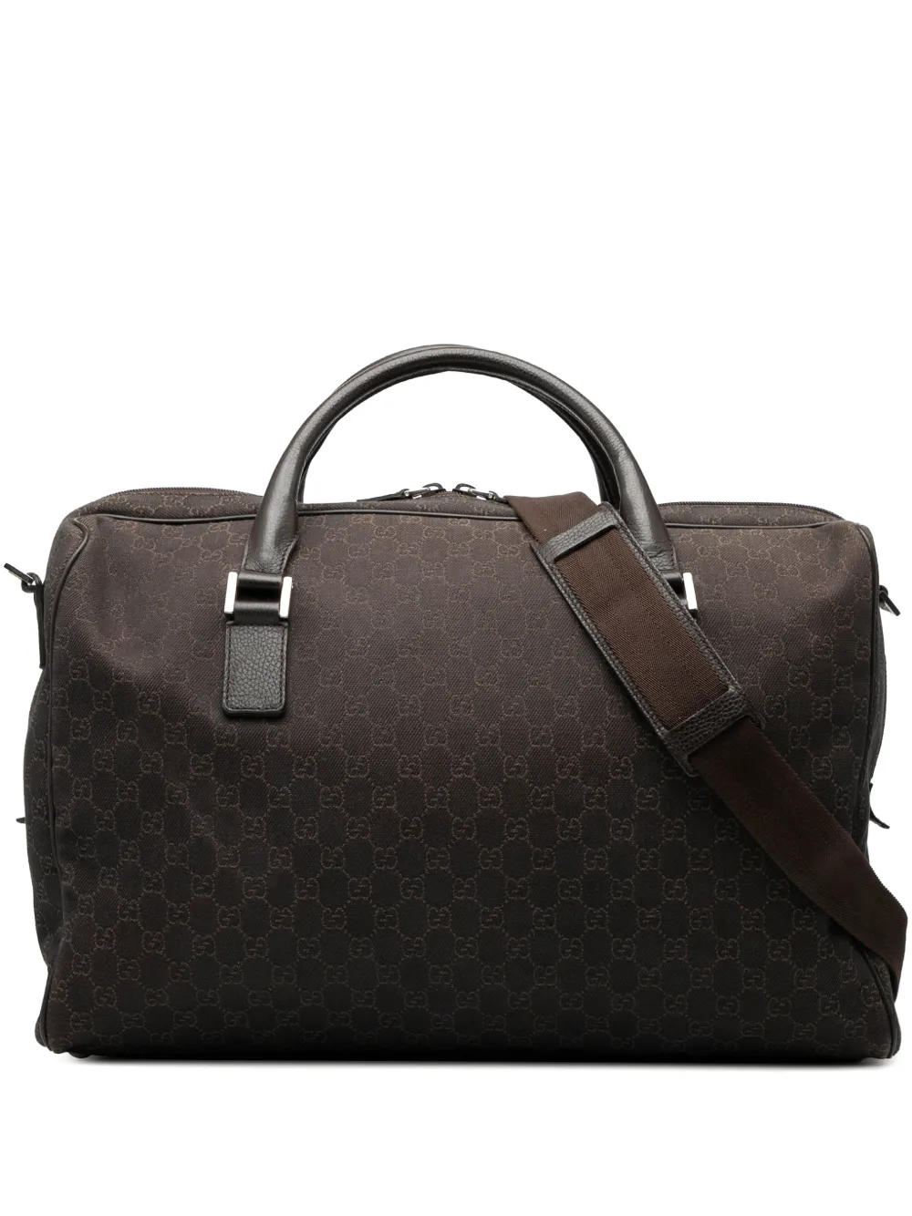 Gucci Pre-Owned 2000-2015 GG Denim travel bag - Marrone