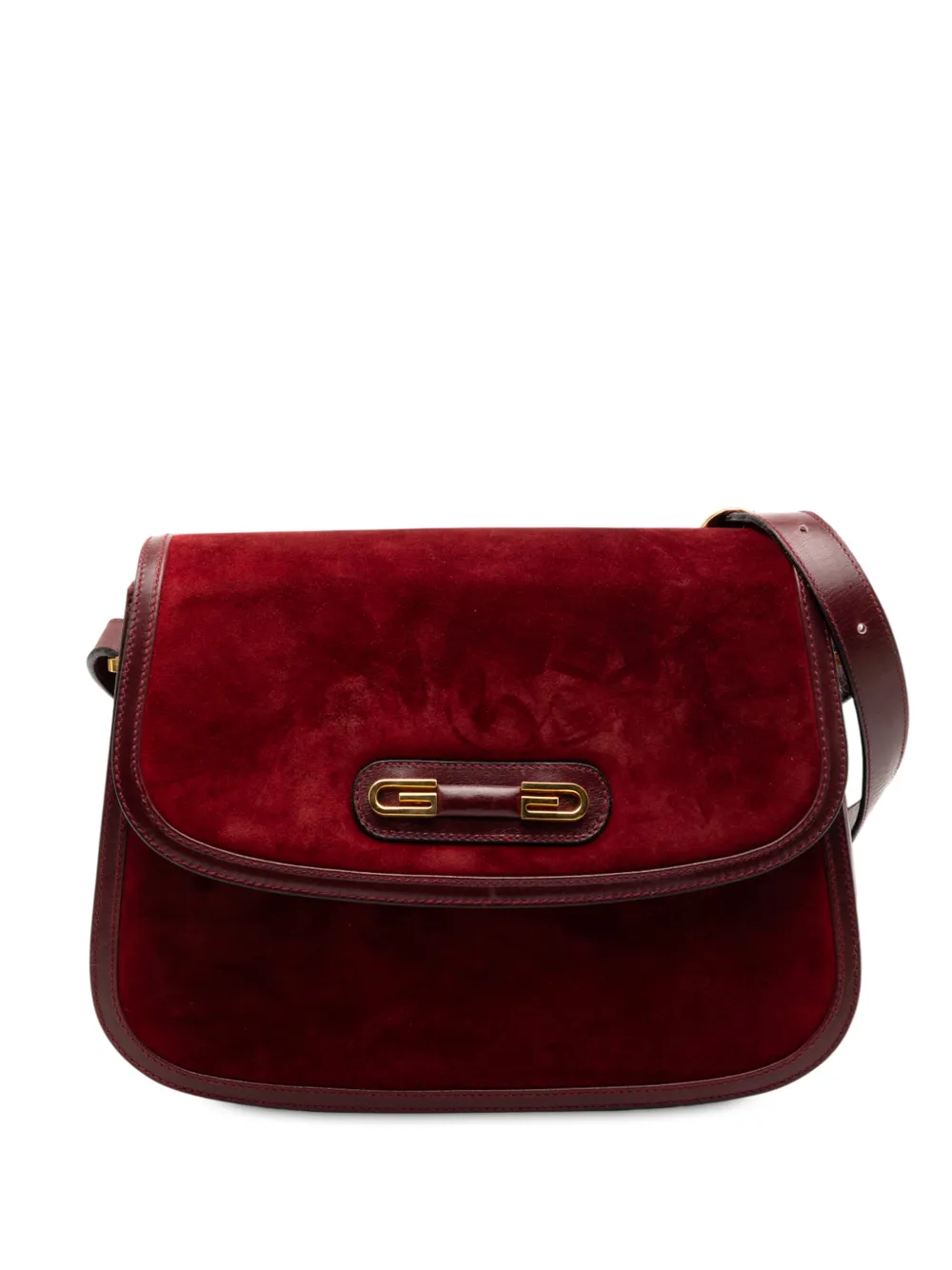 Gucci Pre-Owned 20th Century GG Suede Flap shoulder bag - Rosso