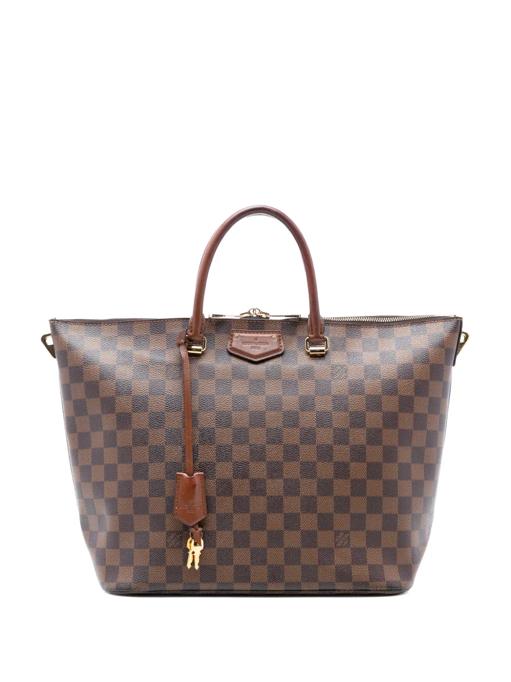 Louis Vuitton Pre-Owned 2014 Damier Ebene Belmont MM satchel - Marrone