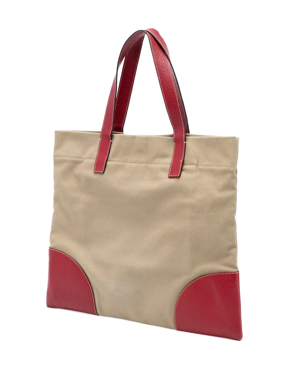 Prada Pre-Owned 2000-2013 チンギアーレ トリム カナパ トートバッグ