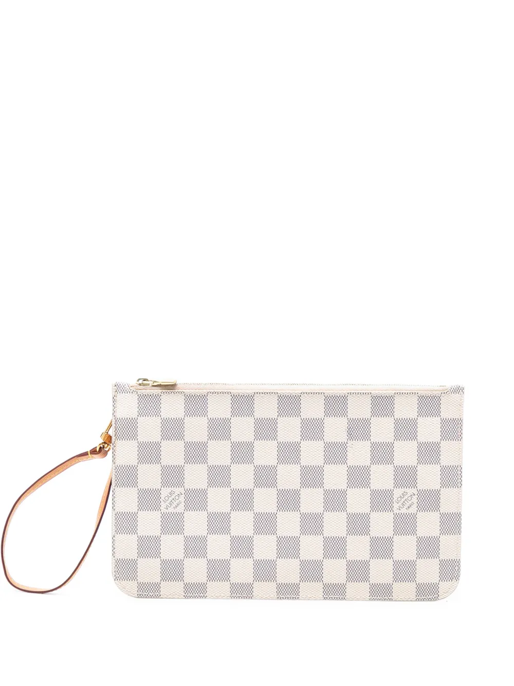 Louis Vuitton Pre-Owned 2015 Damier Azur Neverfull MM pouch - Bianco