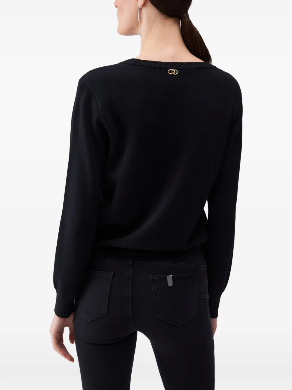  Liu Jo Bead-embellished Top - Black 