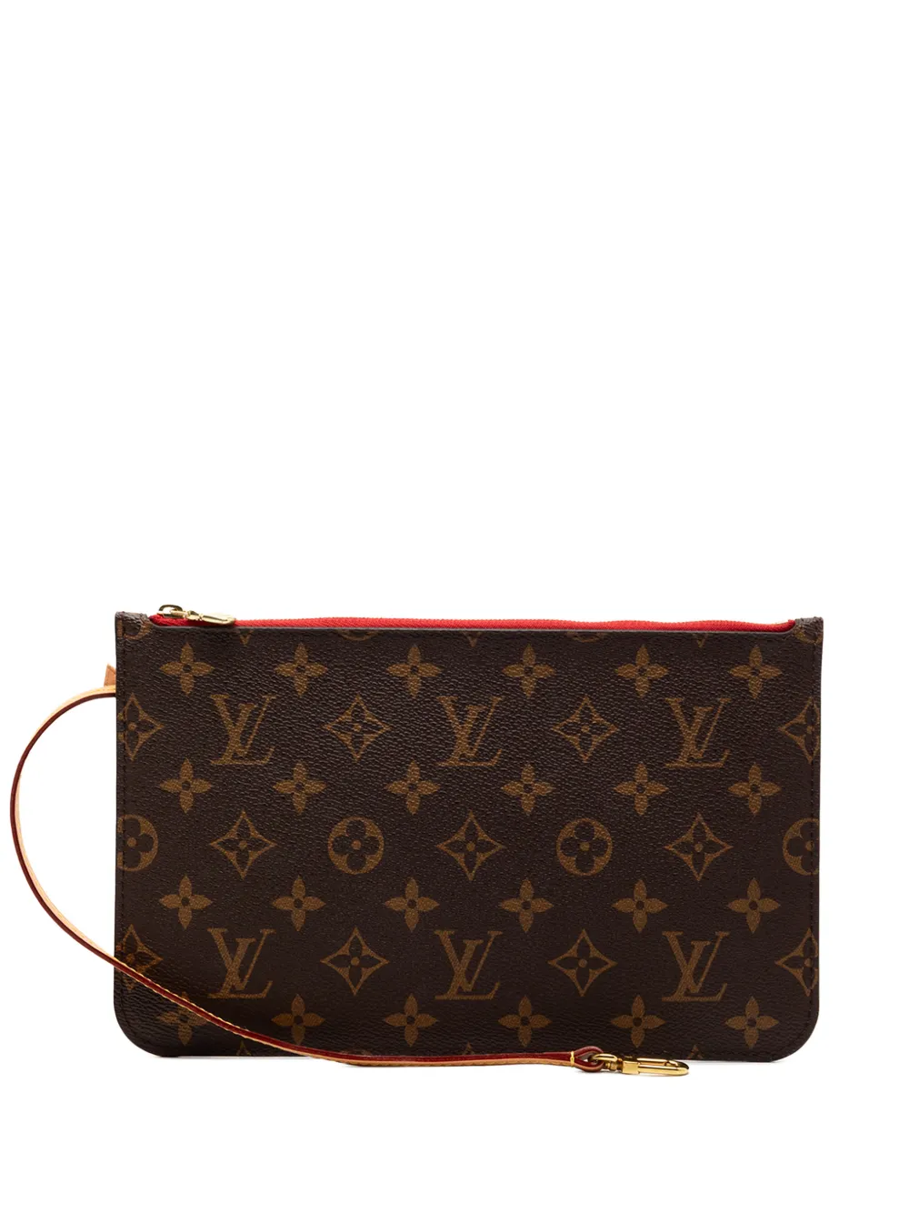 Louis Vuitton Pre-Owned 2019 Monogram Neverfull MM pouch - Marrone