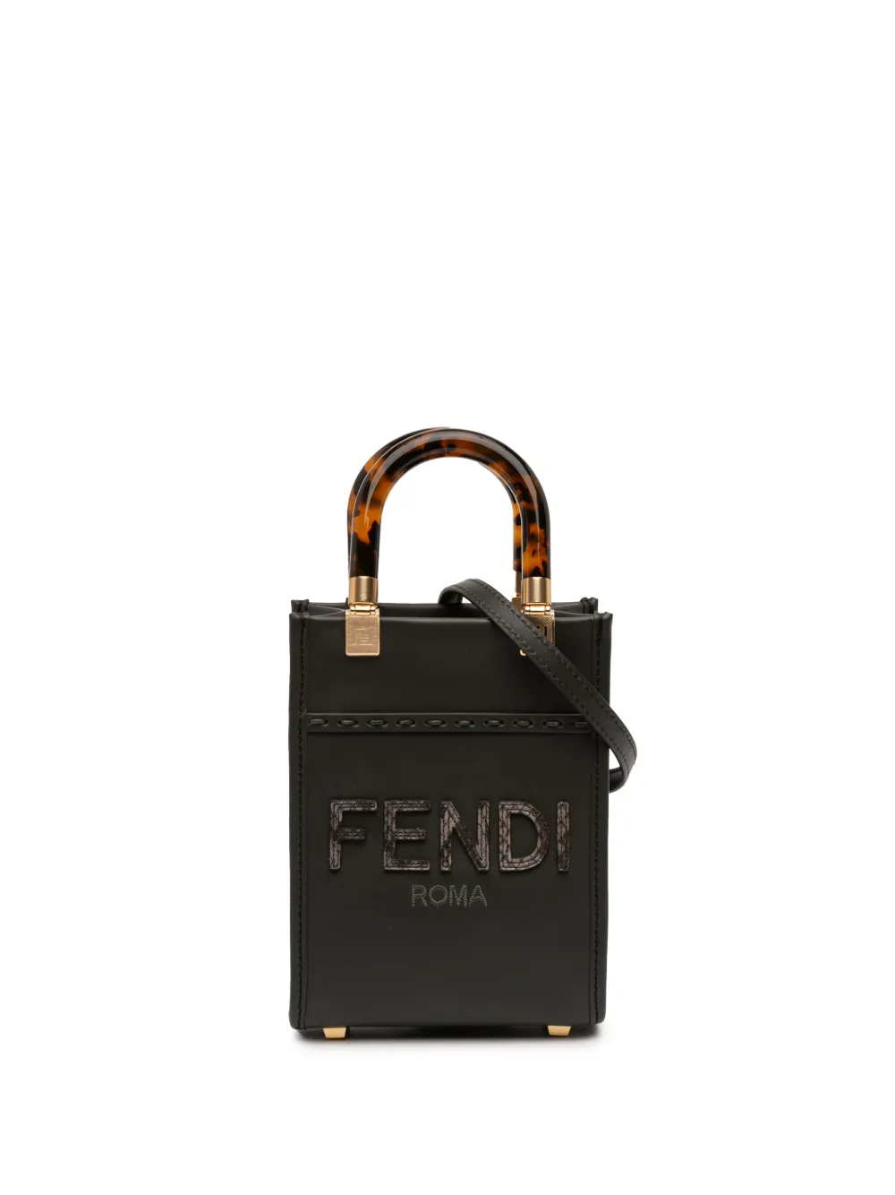Fendi Pre-Owned 2010-2025 Mini Sunshine Shopper Tote satchel - Nero