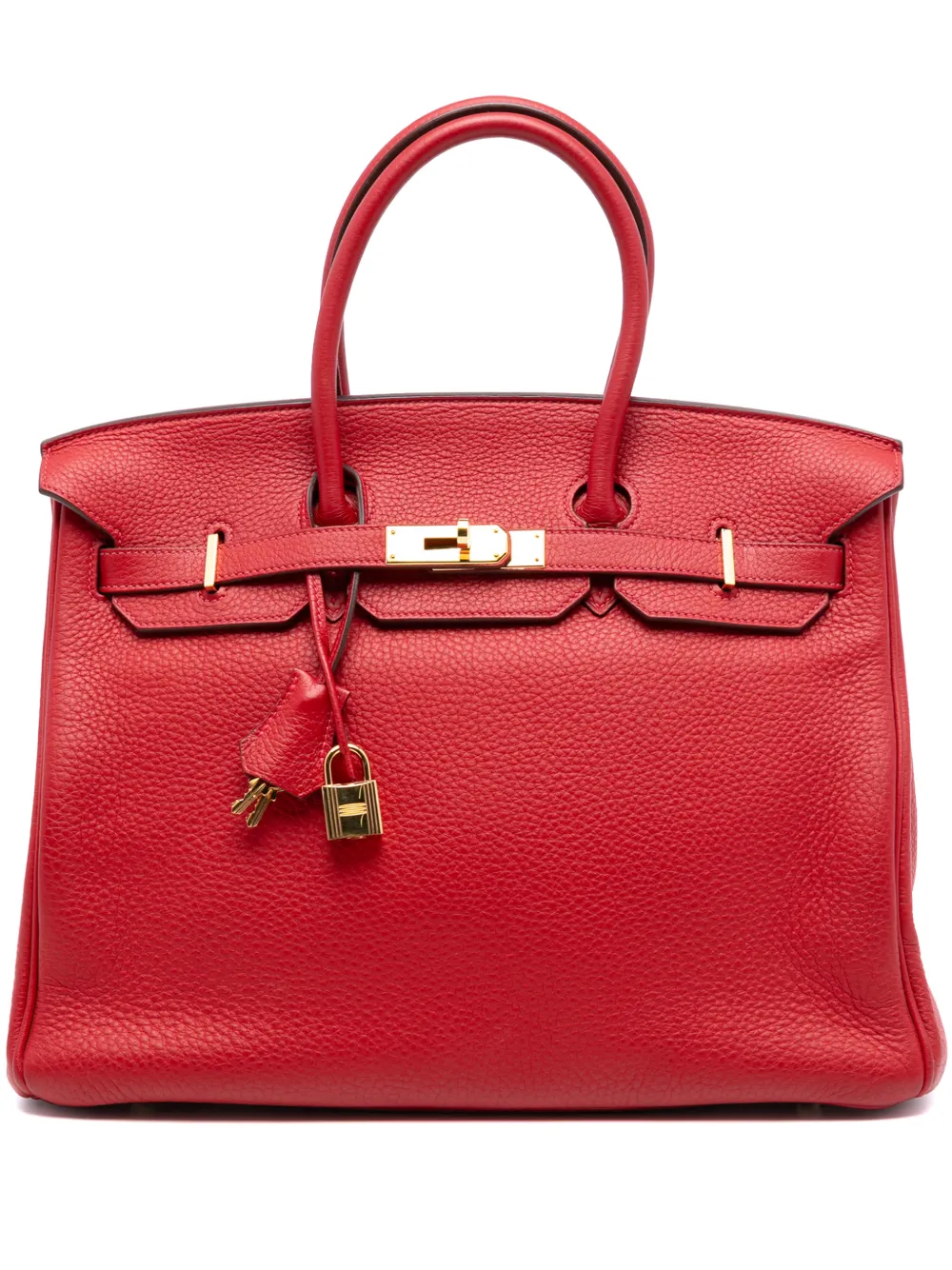 Hermès Pre-Owned 2011 Togo Birkin Retourne 35 handbag - Red