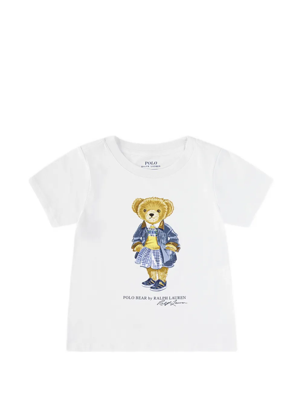 POLO RALPH LAUREN KIDS Shorts met gingham ruit en logo Blauw