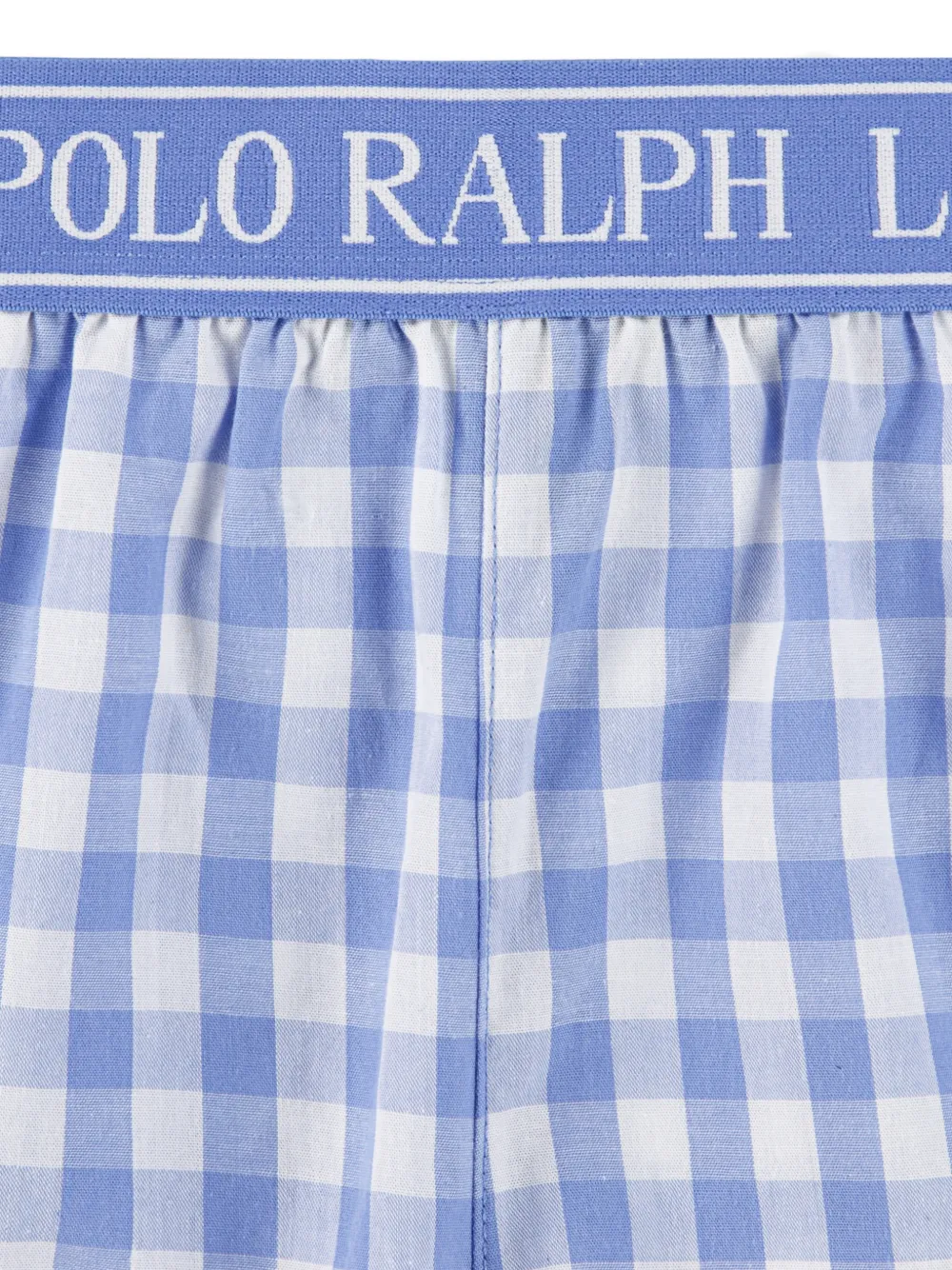 POLO RALPH LAUREN KIDS Shorts met gingham ruit en logo Blauw