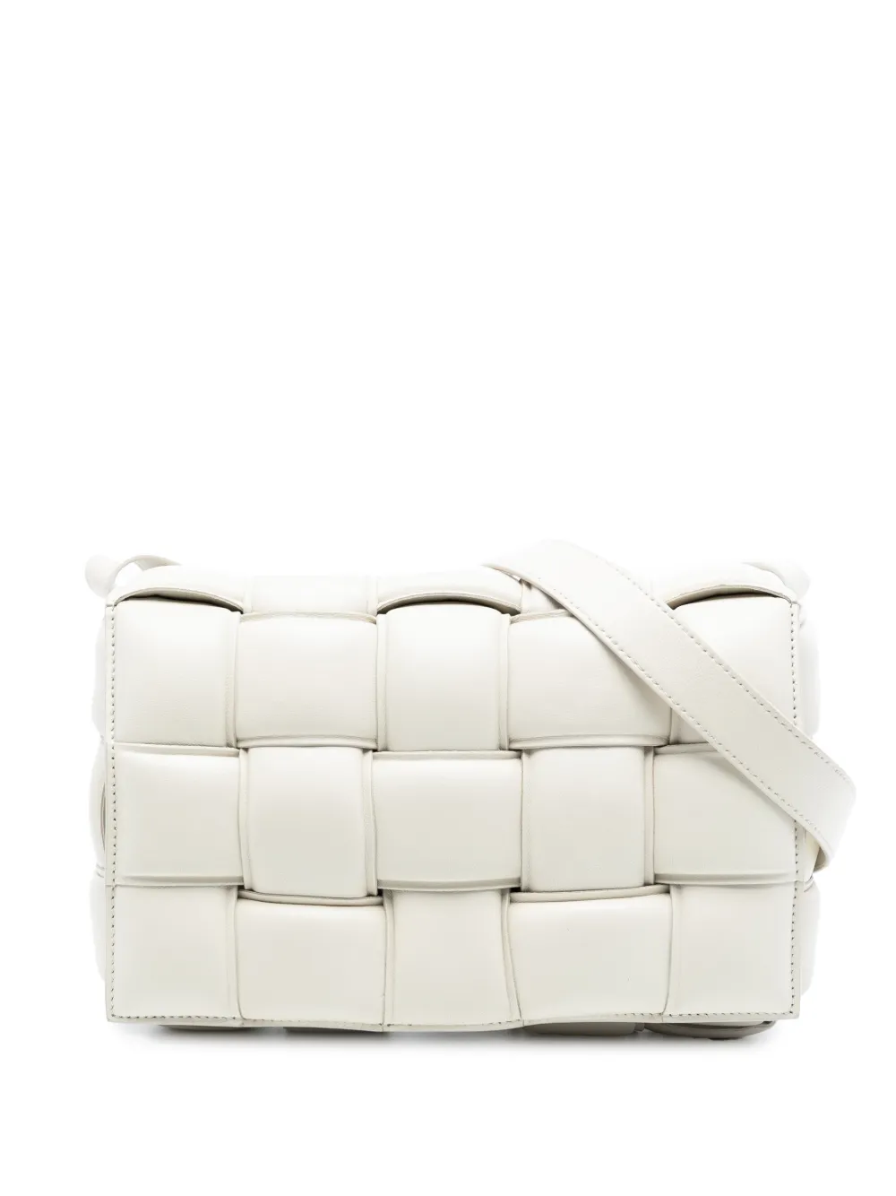 Bottega Veneta Pre-Owned 2012-2025 Nappa Intrecciato Padded Cassette crossbody bag - Bianco