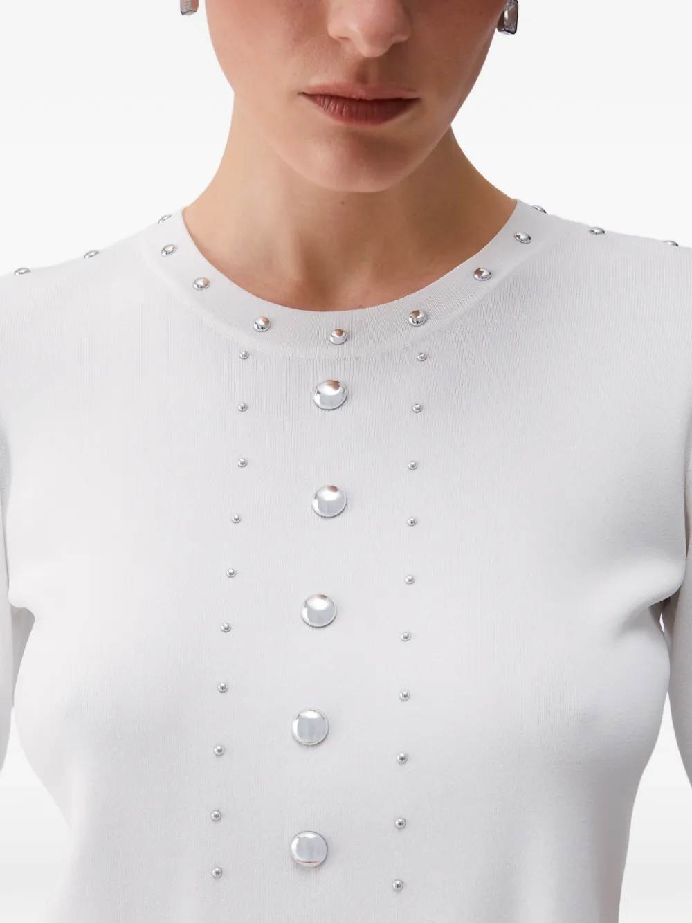 LIU JO Tanktop met studs Wit