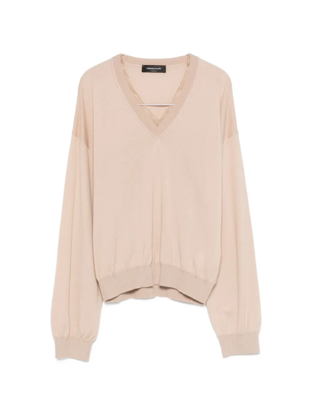 Fabiana Filippi V-neck sweater - Nude