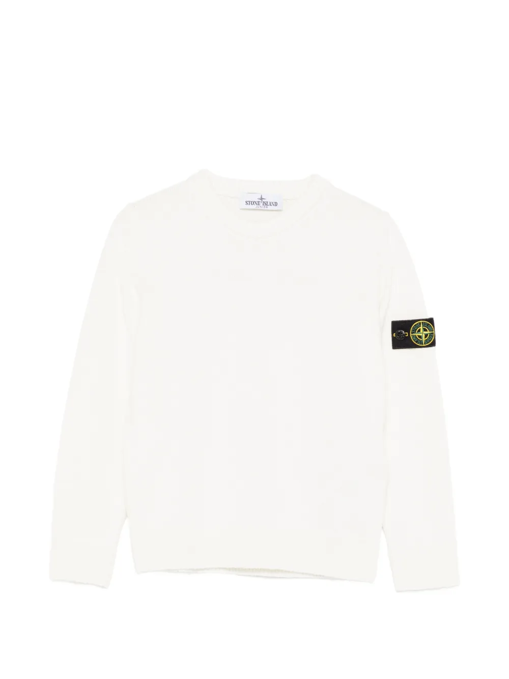 Stone Island Junior Maglione con applicazione - Bianco
