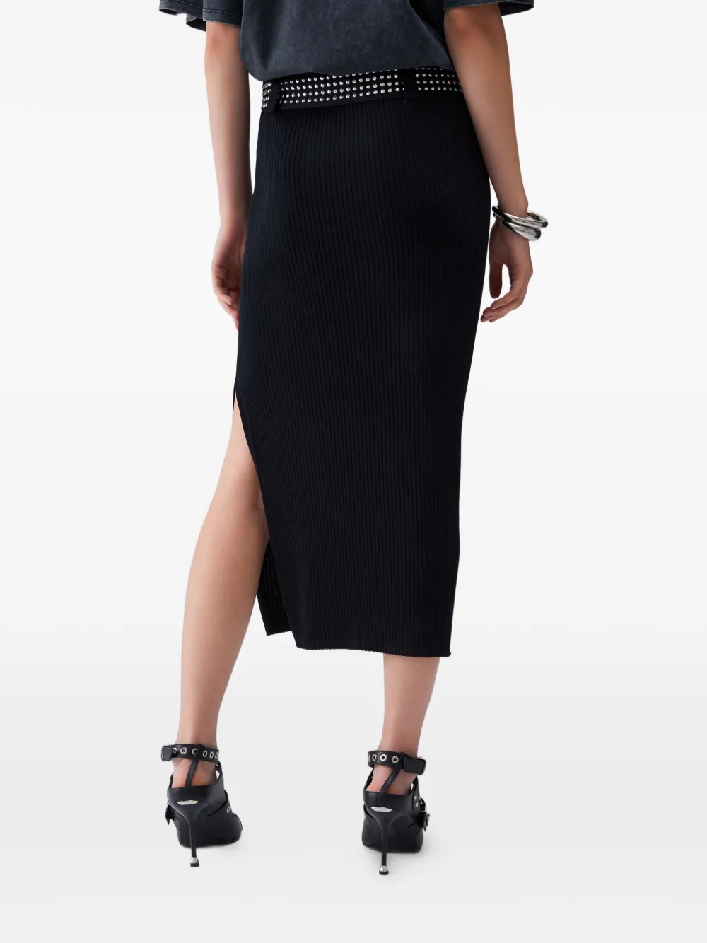 Studded Knitted Skirt