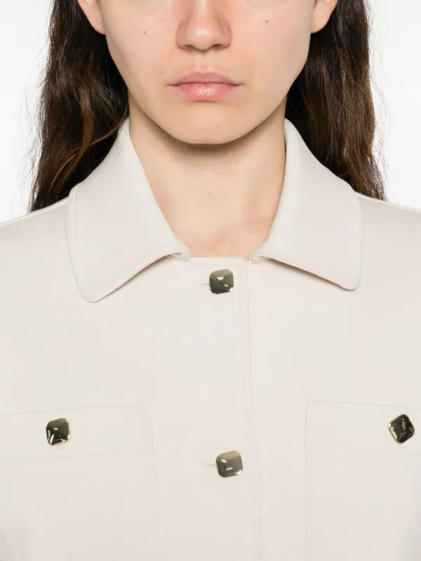 S Max Mara Pocket Jersey Jacket | Neutrals | FARFETCH