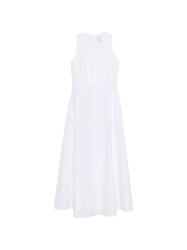 Eleventy Sleeveless A-line Dress in White