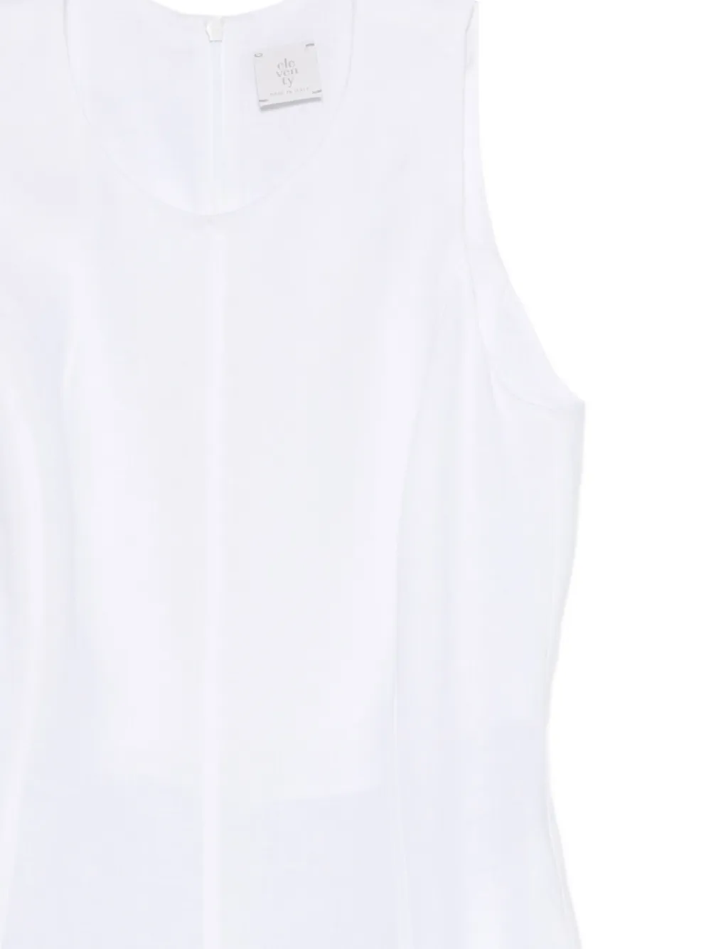  Eleventy Sleeveless A-line Dress - White 