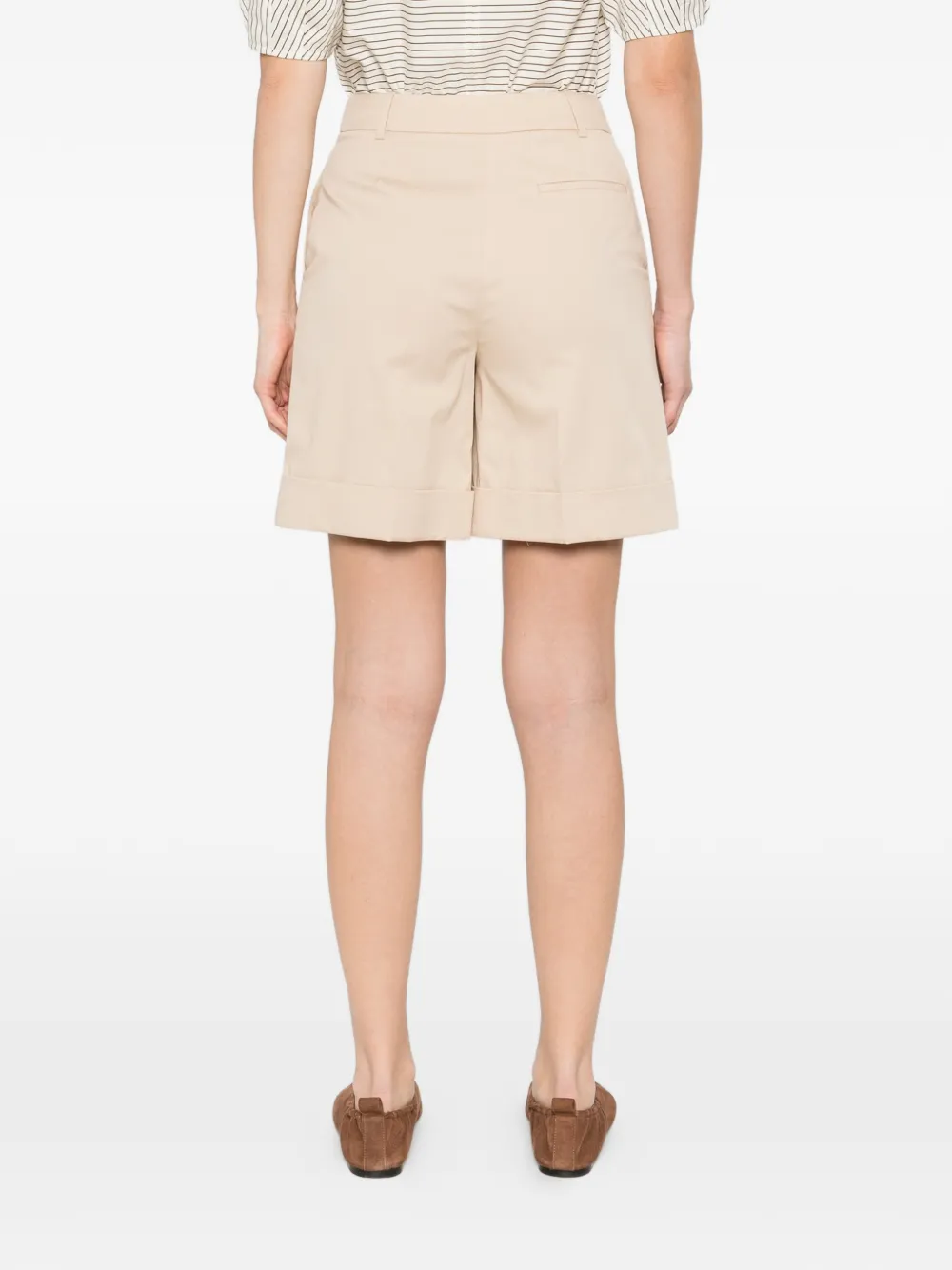 Eleventy Shorts met verborgen sluiting Beige